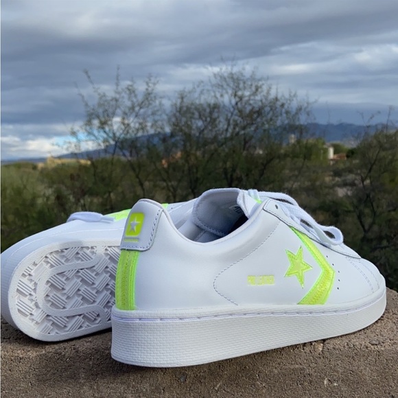New Pro Leather OX Glow in the Dark Converse Sneakers - Picture 4 of 15